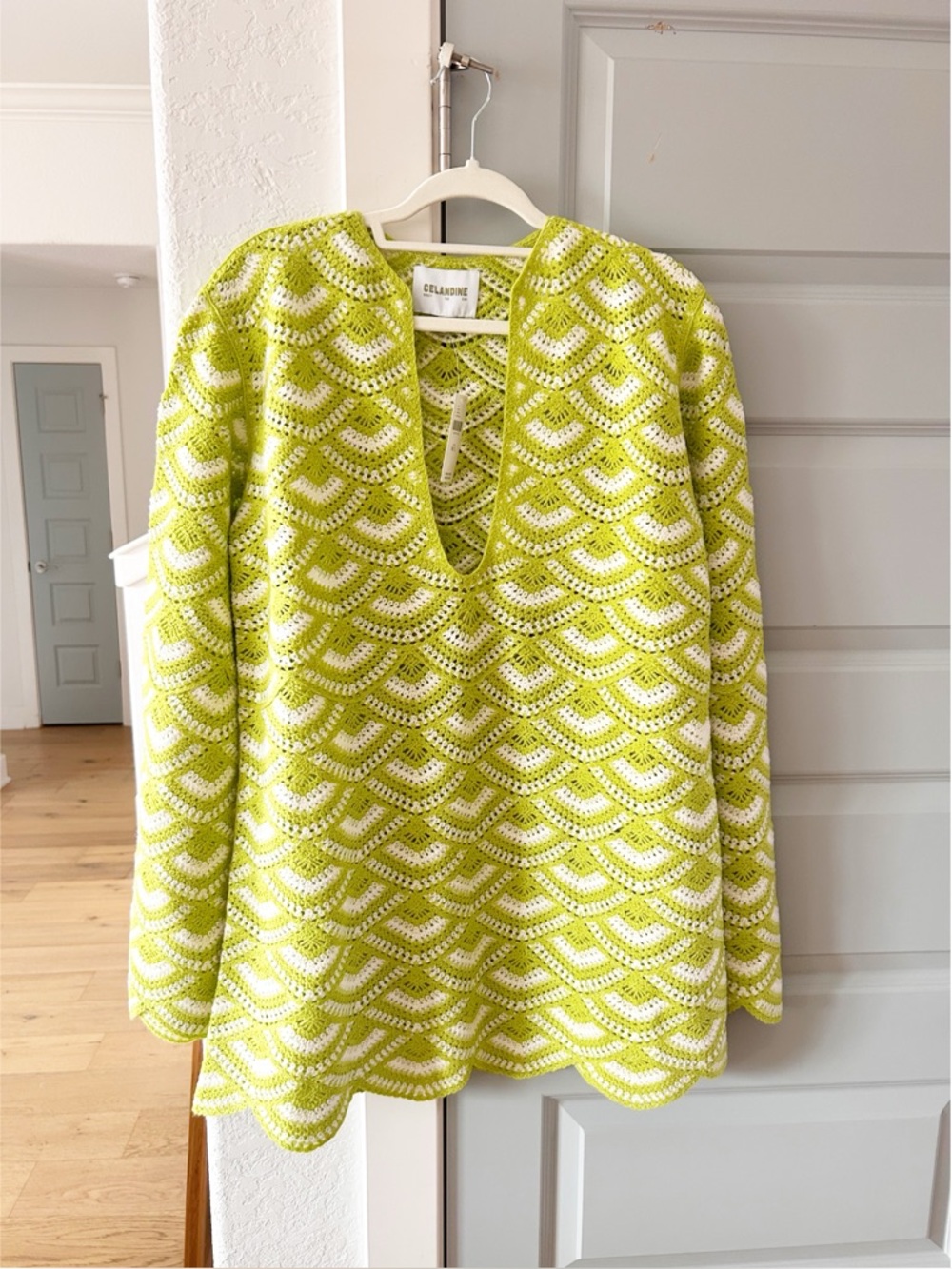 NWT Anthropologie Celandine Crochet Mini Kaftan Coverup Dress - Picture 4 of 6